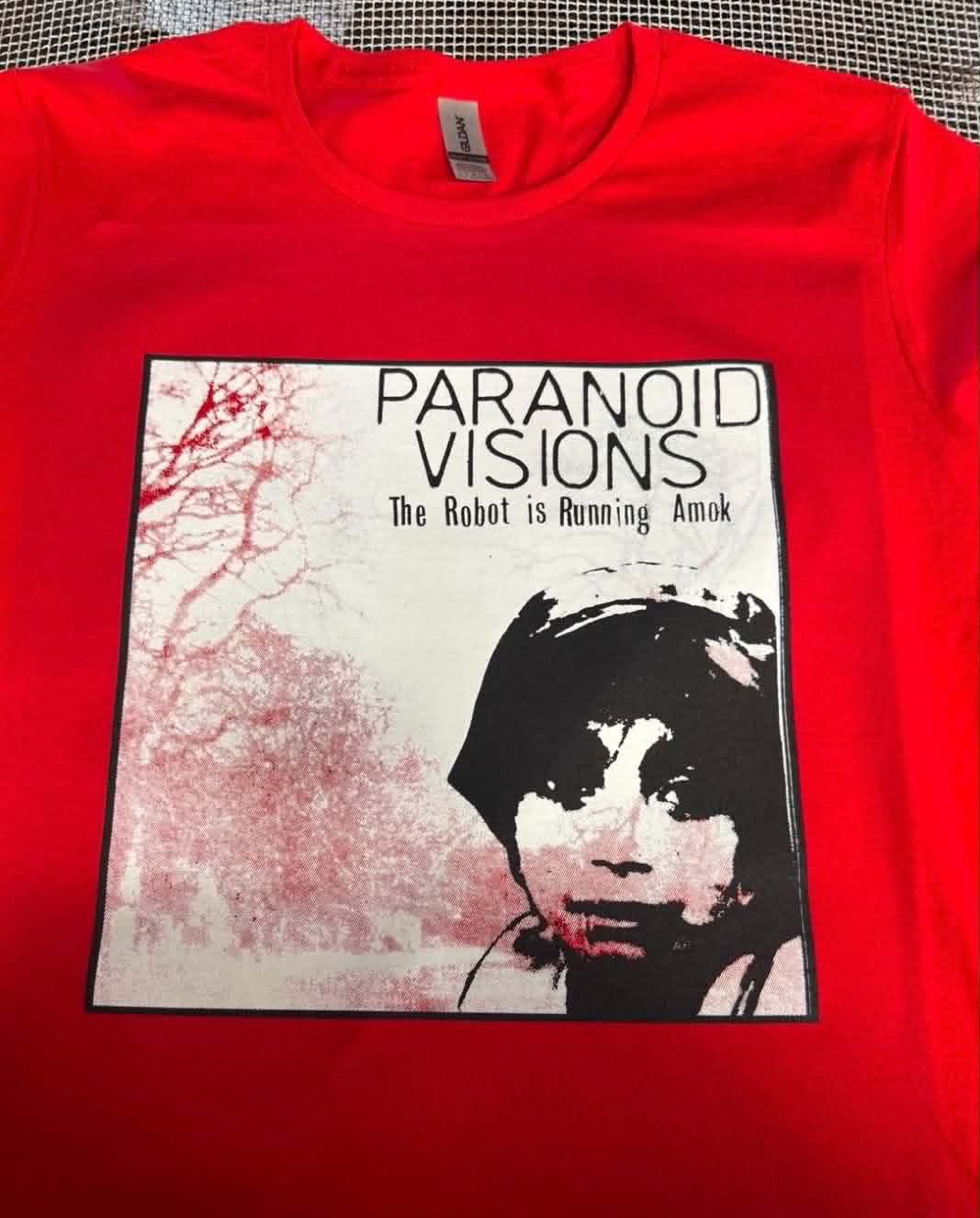 Paranoid Visions - The Robot is Running Amok t-shirt