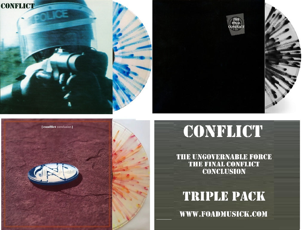CONFLICT - The Ungovernable Force / The Final Conflict / Conclusion TRIPLE PACK (presale)