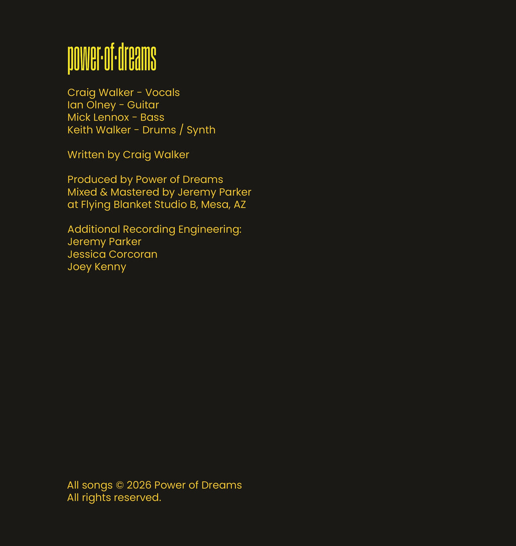 Power of Dreams - Somebody Somewhere 7" (pre sale)