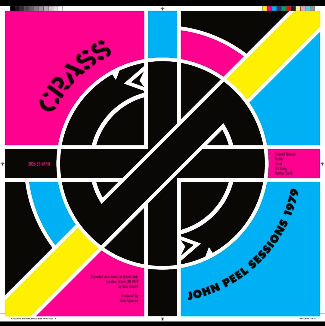 CRASS - PEEL SESSIONS on WHITE 12" VINYL (remastered)